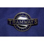 South Met Electric Tramways enamel cap badge