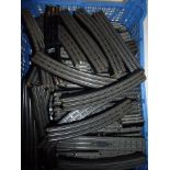 Large selection of Trix 420/1 three rail ballast track including straights,