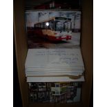 Large selection of bus related photographs in one box