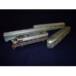 Mantua Tyco OO gauge Birlington 150-A train comprising of engine, coach,