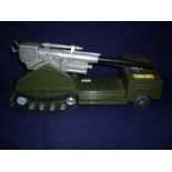 Scarce one off Primers Tools post war tinplate half track vehicle mounted artillery piece (overall