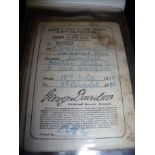 Small album of railway tickets mostly London and North Eastern region including third class season