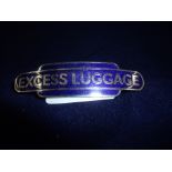 Midland region enamel "Excess Luggage" railway totem cap badge by JR Gaunt London