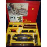 Boxed Tri-ang OO Gauge RS47 electric goods and passenger train set with Tank No 9 and loco and