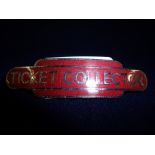 Western region enamel "Ticket Collector" railway totem cap badge by JR Gaunt London