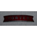 London Scottish Midland enamel fishtail Porter cap badge