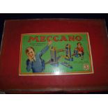 Boxed Meccano No3 outfit in blue and gold