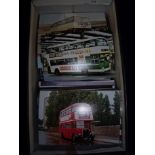 Large selection of bus related photographs in one box