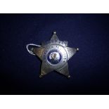 American State of Illinois Sargent star police badge for Wheaton Illinois