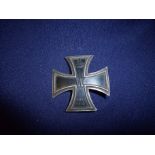 German silver iron cross breast badge with crowned W1914 and the reverse stamped 800