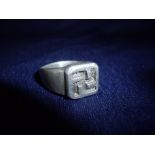 German alloy metal Swastika ring