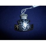 Australian New South Wales Prisons enamel cap badge
