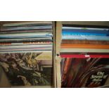 Two boxes of various LPs and box sets including 'The Sound of Brass', 'Good Time Song Time',