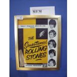 Framed Rolling Stones tour programme 1964,