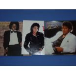 Three Michael Jackson records, 'Off the Wall',