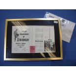 Rolling Stones tour programme for 1963 framed & mounted,