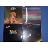 Four LPs including 'Wings over America' a triple LP album, 'Neil Young Live Rust',