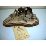 Border Fine Arts figure No 497/1250 from the James Herriot Series 1972 'Winter Feeding',