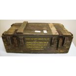 Military wooden ammo crate