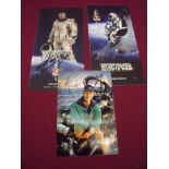 Two signed Felix Baumgartner flyers (highest free fall parachutist from the edge of space),