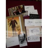 A large selection of signed television and film memorabilia including Richard Kiel 'Moonraker'