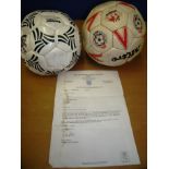 Football Association Ltd letter relating to a signed England v Scotland football from Bobby Robson