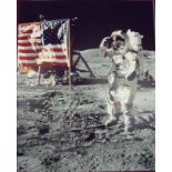 Signed photograph of Gene Cernan Nasa astronaut (last man to walk on the moon) with certificate of