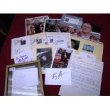 Collection of signed TV and film memorabilia including Philip Glenister photo,