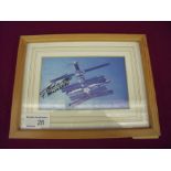 Framed and mounted signed Talgat Musabayev cosmonaut photograph of the Mir Space Station