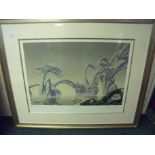 Framed and mounted limited edition signed Roger Dean (original artist behind the movie Avatar)