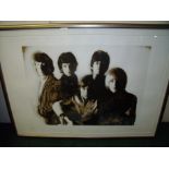 Gered Mankowitz 'Masons Yard Rolling Stones' large photograph of The Rolling Stones,