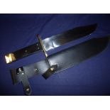 Extremely large English bowie knife by R