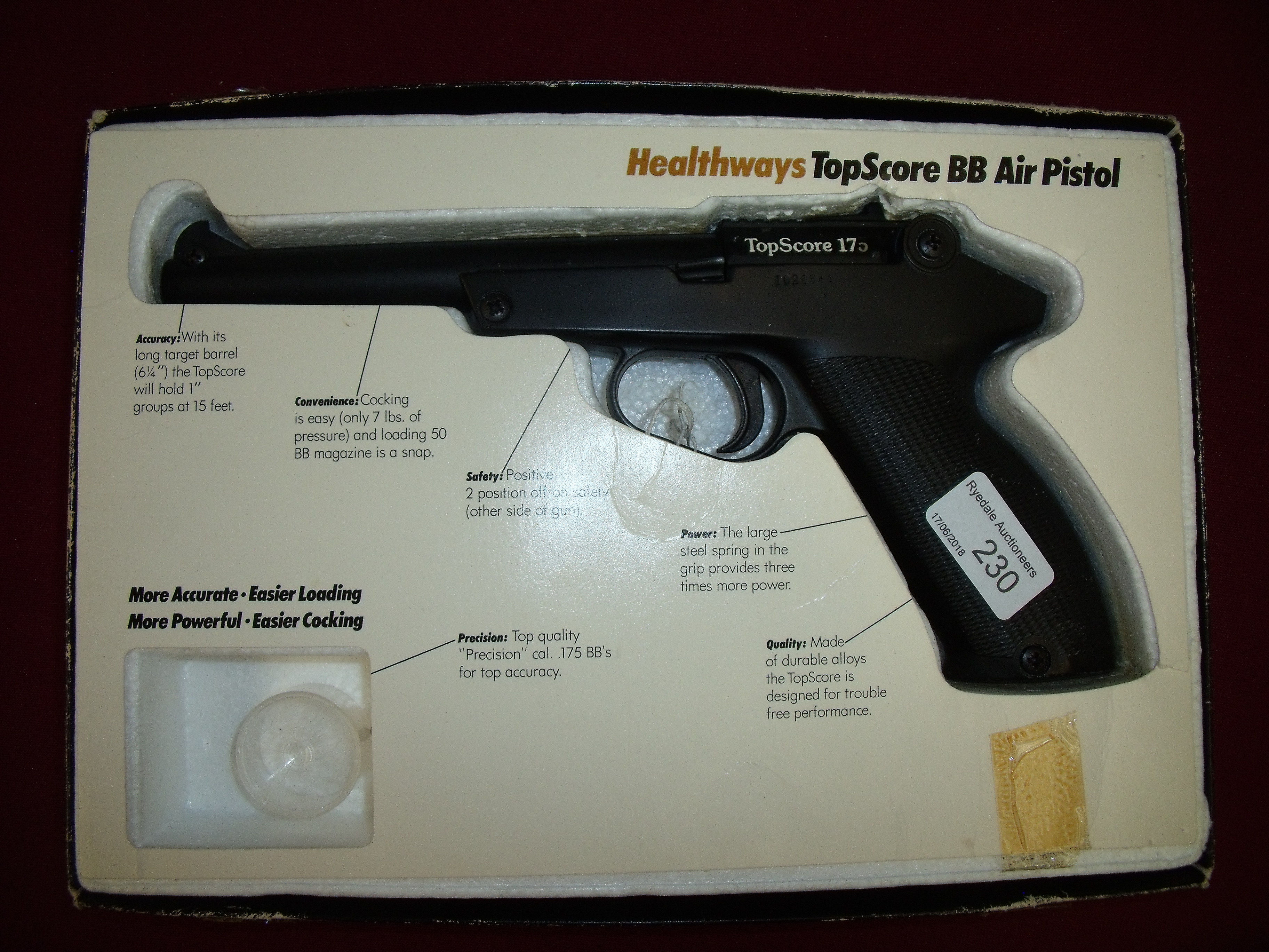 Healthways Top Score 175 air pistol .175