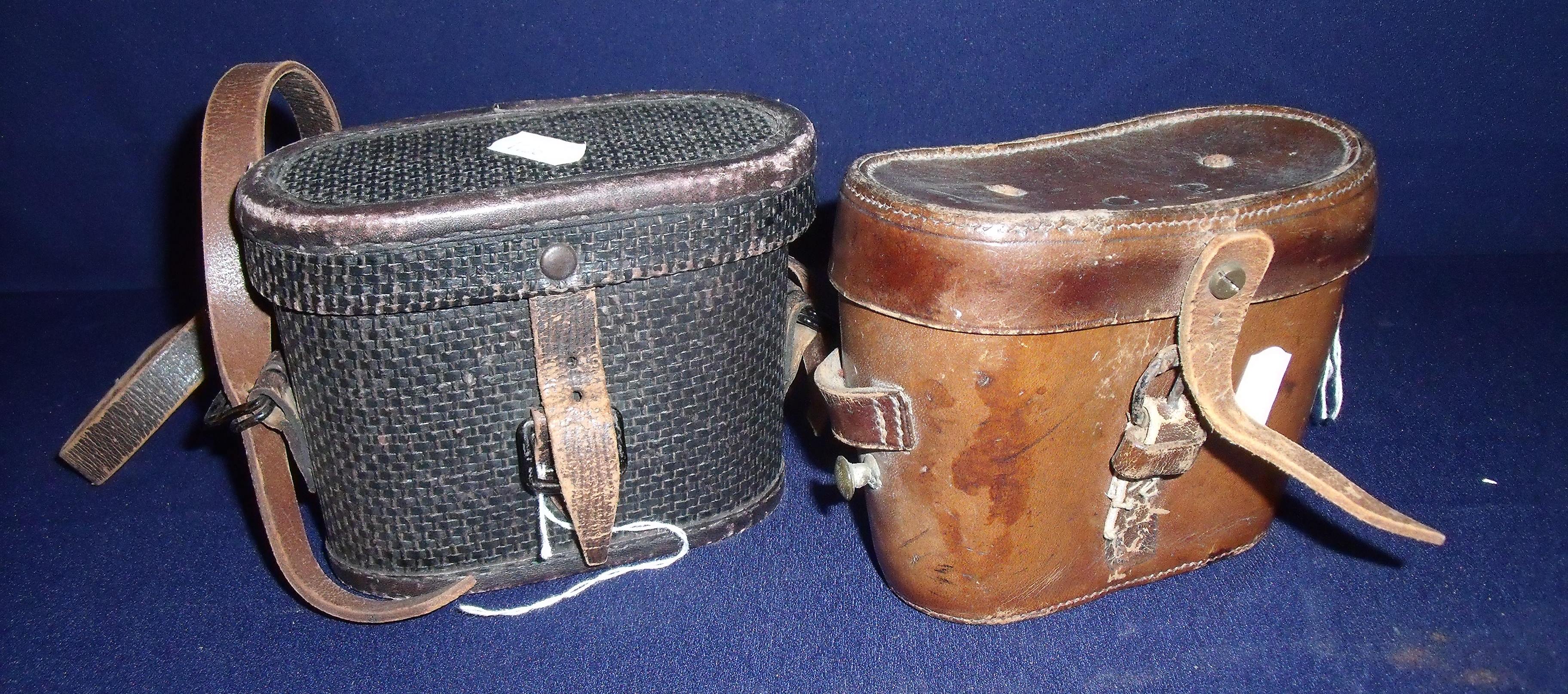 Two early-mid 20th C binocular cases inc