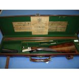 Rare cased 28 bore Westley Richards Gold