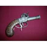 Reproduction flintlock pocket pistol