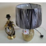 As new ex-shop stock display 'Pineapple' table lamp and another similar (2)