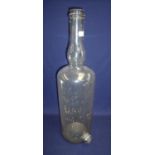 Large Single Scotch `The Uam Var' Dispensing Bottle with transfer printed detail and tap port to the