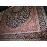 Blue ground Keshan carpet (230cm x 160cm)