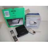 Sony DSC-P200 cyber shot (boxed) and a Sony discman with accessories