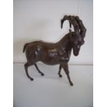 Leatherwork figure of a Ibex (37cm high)