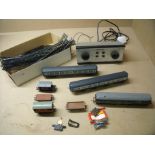 Selection of Hornby OO gauge railway including control unit and various track, rolling stock,