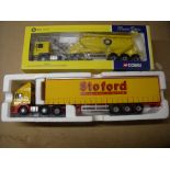 Boxed Corgi Limited Edition CC12709ERF blue circle cement tanker and a Stoford wagon