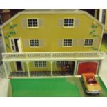 Lundby of Sweden two sectional dolls house lodge and a box containing an extremely large selection