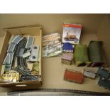 Extremely large selection of mostly Hornby OO gauge railway accessories, buildings, track, control