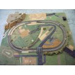 Large four sectional OO gauge railway layout