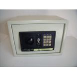 Small digital home safe with instruction manual (25cm x 35cm x 25cm)