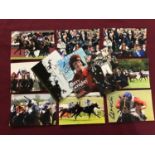 Twelve signed 6x4inch prints including Dave Probert, William David Probert, William Buick, Seb