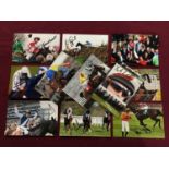 Twelve 6x4inch signed colour prints including Peter Buchannan, Liam Treadwell, Joe Tizzard, Hadden