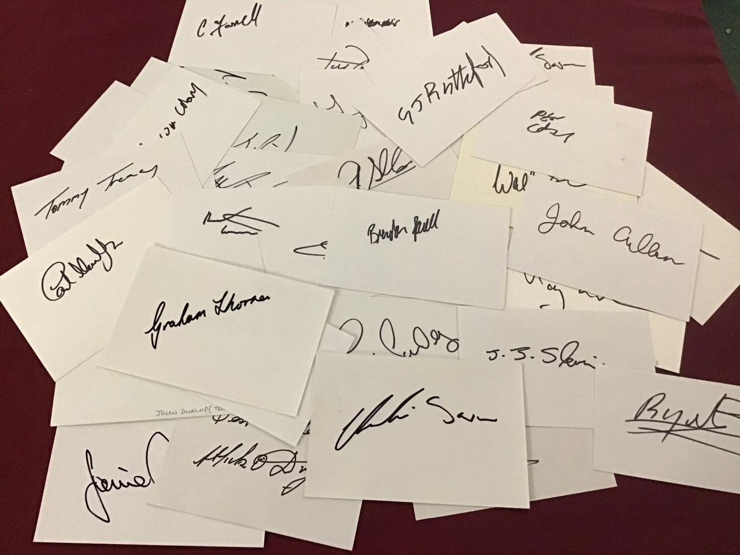 Large selection of various signed cards including Mick Fitzgerald, J J Slvian, David Casey, Niall - Bild 3 aus 3